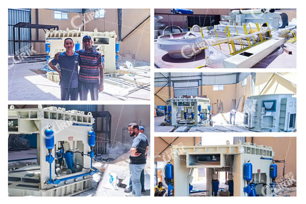 埃及时产20吨大理石磨粉生产线安装现场_上海科利瑞克